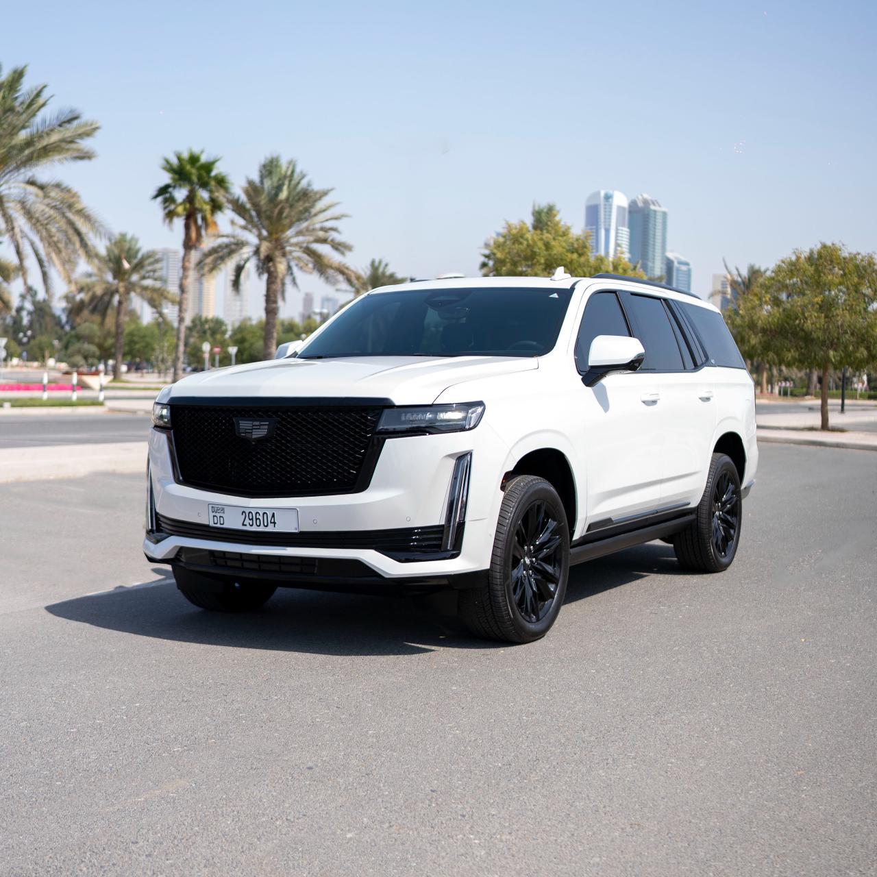Cadillac Escalade White interior Grey