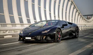 Lamborghini Huracan EVO Spyder 2021 Rental Car Dubai,UAE
